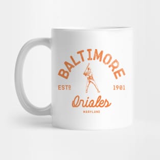 Baltimore Orioles Vintage Retro Mug